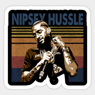 Nipsey Hussle Unveiled Portraits Of A Street Philanthropist Sticker